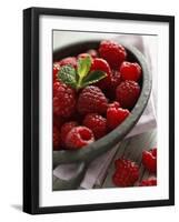 Raspberries in a Dish-Malgorzata Stepien-Framed Photographic Print