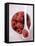 Raspberries in Small Bowl with Spoon-null-Framed Stretched Canvas