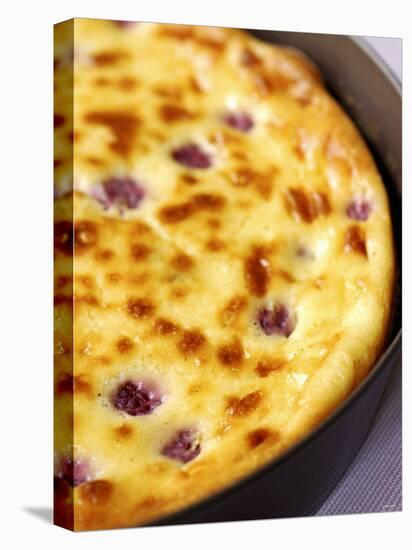 Raspberry Clafoutis (Sweet Raspberry Pudding)-Alain Caste-Stretched Canvas
