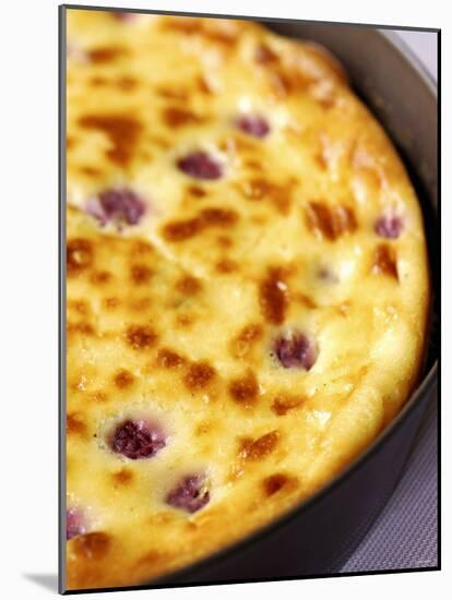 Raspberry Clafoutis (Sweet Raspberry Pudding)-Alain Caste-Mounted Photographic Print