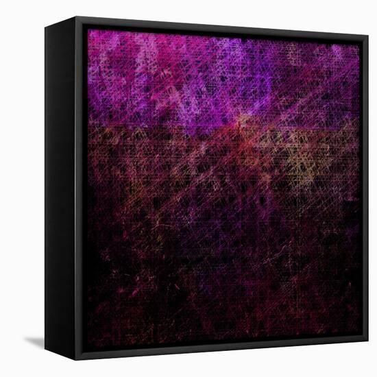 Raspberry Lattice-Dorothy Berry-Lound-Framed Stretched Canvas