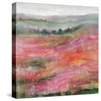 Raspberry Rolling Hills-Rikki Drotar-Stretched Canvas