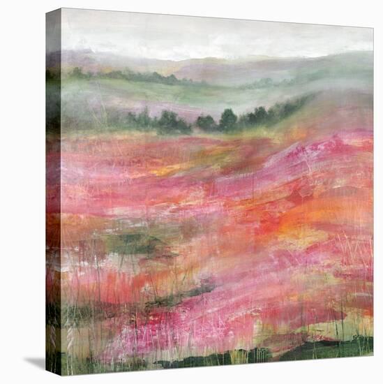 Raspberry Rolling Hills-Rikki Drotar-Stretched Canvas