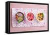 Raspberry Smoothie Bowl-Elisabeth Coelfen-Framed Stretched Canvas