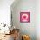 Raspberry with Dots Pattern-Anton Yanchevskyi-Framed Stretched Canvas displayed on a wall