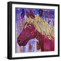 Raspberry-Lauren Moss-Framed Giclee Print