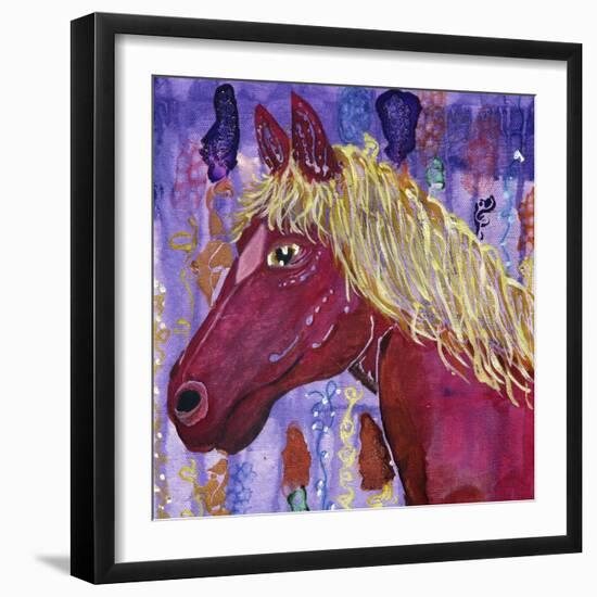 Raspberry-Lauren Moss-Framed Giclee Print