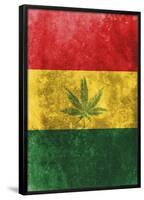 Rasta Flag-null-Framed Poster