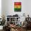 Rasta Flag-null-Framed Poster displayed on a wall