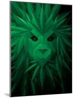 Rasta Lion Illusion-JJ Brando-Mounted Art Print