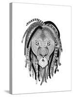 Rasta Lion-Nicky Kumar-Stretched Canvas