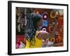 Rasta (Rastafarian) Hats on Display, Tobago, Trinidad and Tobago, West Indies, Caribbean-Gavin Hellier-Framed Photographic Print