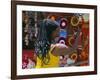 Rasta (Rastafarian) Hats on Display, Tobago, Trinidad and Tobago, West Indies, Caribbean-Gavin Hellier-Framed Photographic Print