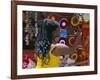 Rasta (Rastafarian) Hats on Display, Tobago, Trinidad and Tobago, West Indies, Caribbean-Gavin Hellier-Framed Photographic Print