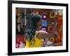 Rasta (Rastafarian) Hats on Display, Tobago, Trinidad and Tobago, West Indies, Caribbean-Gavin Hellier-Framed Photographic Print