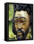 Rastafarian Wood Sculpture, Jamaica, Caribbean-Greg Johnston-Framed Stretched Canvas