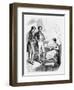 Rastignac Introduced to Madame de Nucingen, Illustration from "Le Pere Goriot" by Honore de Balzac-Laisne-Framed Giclee Print