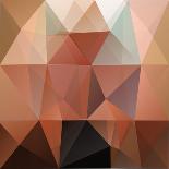 Colorful Mosaic Triangle Background-Rasveta-Mounted Art Print