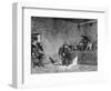 Rat Fighting, Recreation of Louis XI of France, 1461-1483-Charles Comte-Framed Giclee Print