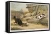 Rat Hunting, 1823-null-Framed Stretched Canvas