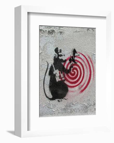 Rat radar-Banksy-Framed Giclee Print
