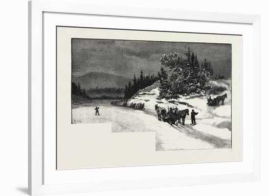 Rat River Landing, Canada, Nineteenth Century-null-Framed Giclee Print