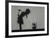 Rat-Banksy-Framed Giclee Print