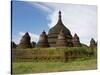 Ratana-pon solid stupa built by King Min Khammoung and Queen Shin Htwe, Mrauk U, Rakhine State,...-null-Stretched Canvas