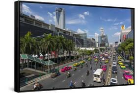 Ratchadamri Road, Bangkok, Thailand, Southeast Asia, Asia-Frank Fell-Framed Stretched Canvas
