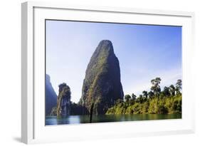 Ratchaprapa Reservoir, Khao Sok National Park, Surat Thani Province, Thailand, Southeast Asia, Asia-Christian Kober-Framed Photographic Print