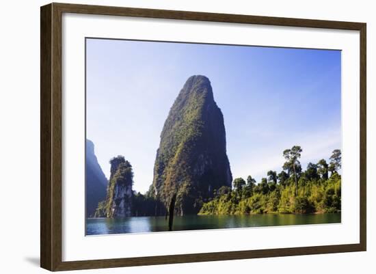 Ratchaprapa Reservoir, Khao Sok National Park, Surat Thani Province, Thailand, Southeast Asia, Asia-Christian Kober-Framed Photographic Print