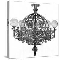 Ratcliff and Tyler Gas Lit Chandelier-null-Stretched Canvas