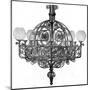 Ratcliff and Tyler Gas Lit Chandelier-null-Mounted Art Print
