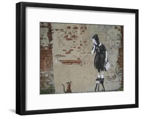 Ratgirl-Banksy-Framed Giclee Print