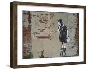 Ratgirl-Banksy-Framed Giclee Print