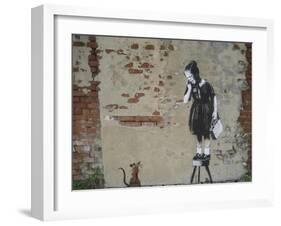 Ratgirl-Banksy-Framed Giclee Print