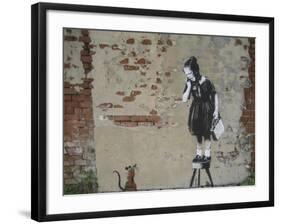 Ratgirl-Banksy-Framed Giclee Print