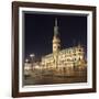 Rathaus (city hall) at Rathausmarkt place, Hamburg, Hanseatic City, Germany, Europe-Markus Lange-Framed Photographic Print