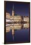 Rathaus (city hall) reflecting at Kleine Alster Lake, Hamburg, Hanseatic City, Germany, Europe-Markus Lange-Framed Photographic Print