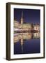 Rathaus (city hall) reflecting at Kleine Alster Lake, Hamburg, Hanseatic City, Germany, Europe-Markus Lange-Framed Photographic Print