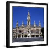 Rathaus (Gothic Town Hall), UNESCO World Heritage Site, Vienna, Austria, Europe-Stuart Black-Framed Photographic Print