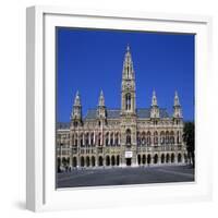 Rathaus (Gothic Town Hall), UNESCO World Heritage Site, Vienna, Austria, Europe-Stuart Black-Framed Photographic Print
