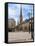 Rathaus Market Platz Square and St Petrikirche, St. Peter Church, Historic Center, Hamburg, Germany-Miva Stock-Framed Stretched Canvas