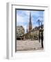 Rathaus Market Platz Square and St Petrikirche, St. Peter Church, Historic Center, Hamburg, Germany-Miva Stock-Framed Photographic Print