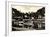 Rathen, Elbe, Binnenschiff Leipzig, Dampfer, Ort-null-Framed Giclee Print