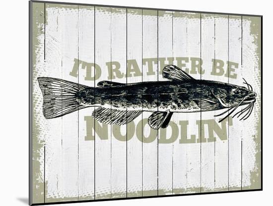Rather be Noodlin'-null-Mounted Giclee Print