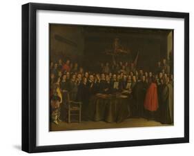 Ratification of the Peace of Münster-Gerard Terborch-Framed Giclee Print