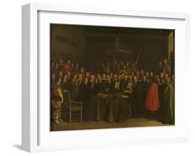 Ratification of the Peace of Münster-Gerard Terborch-Framed Giclee Print