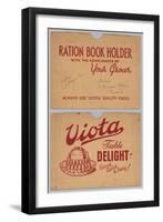 Ration Book Envelope Advertising 'Viota' Table Delight, 1940-45-null-Framed Giclee Print