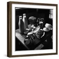 Rations of Fresh Produce Following World War II, c.1946-George Rodger-Framed Photographic Print